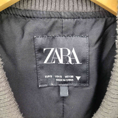 ザラ ZARA フェイクレザー ボンバージャケット レディース import:S